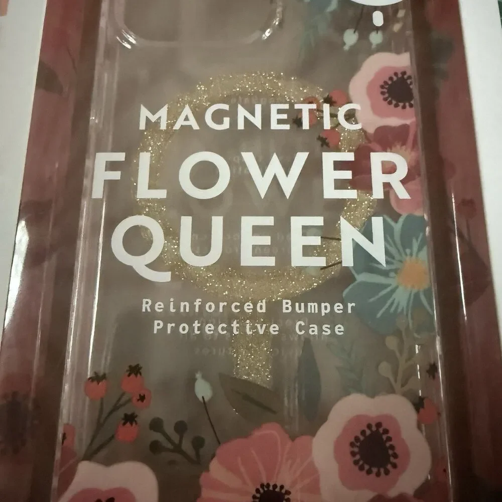 MVMT iPhone 15 Pro Max Magnetic Magsafe Flower Queen Reinforced Bumper Case New